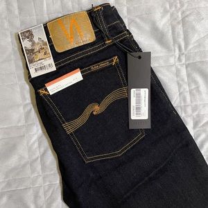 NUDIE JEANS - Indigo Skinny Lin Jeans for Men - Size 31x32 - NEW WITH TAGS